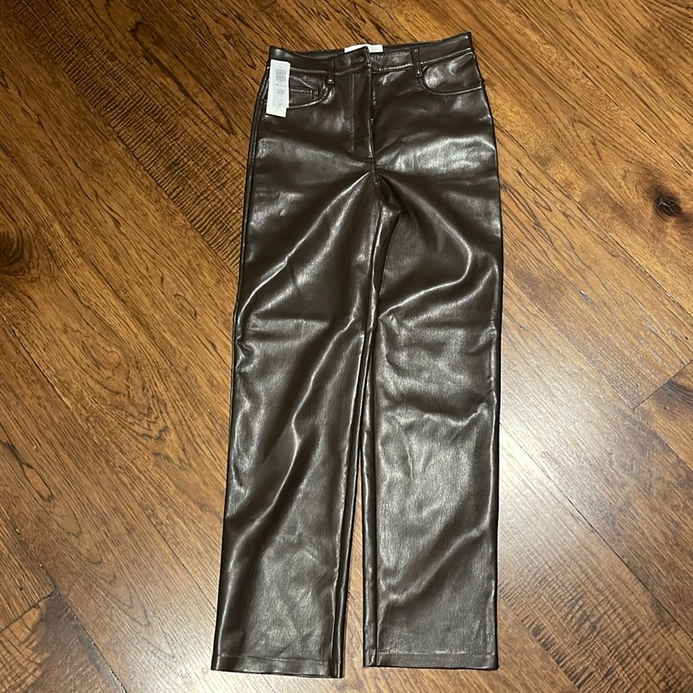 Melina by Wilfred (Aritzia) Vegan leather pants -Size 2